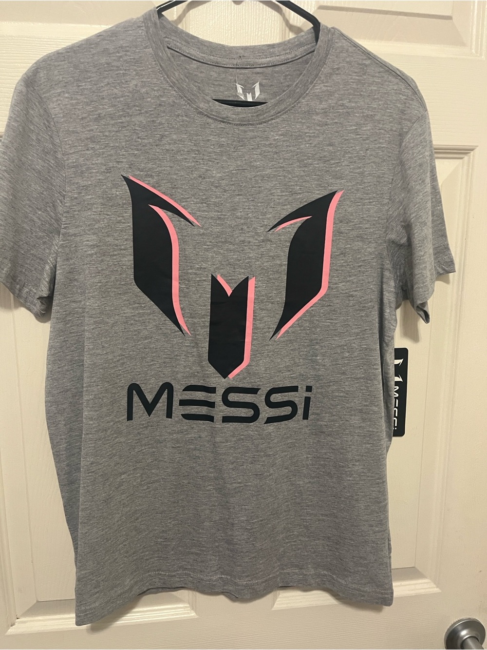 MESSi Collection Heather Grey Short-Sleeve Logo Tee S